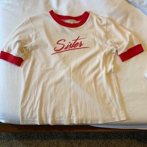 Madewell x girls inc. ringer tee